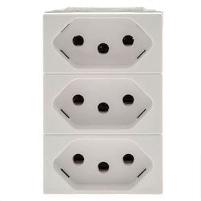 Módulo Tomada Tripla Monobloco Pial Plus+ Legrand 615043Bc
