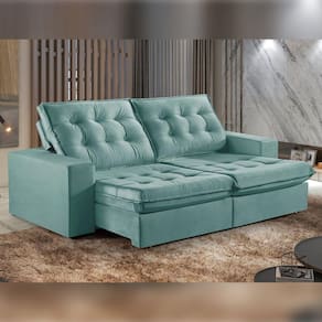 Sofá Retrátil e Reclinável 230cm M165 Veludo/Tifane