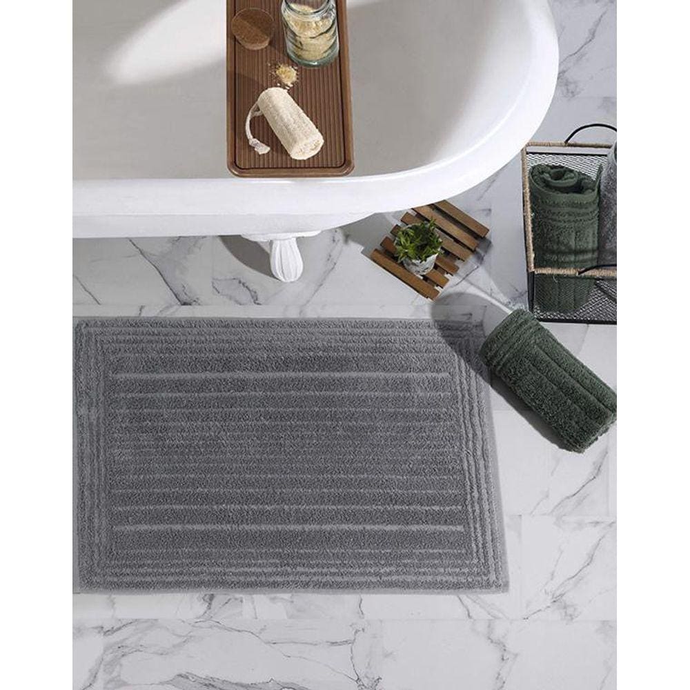 Toalha de Piso Felpudo Milan Bege/Sand 50x70cm - Lufamar