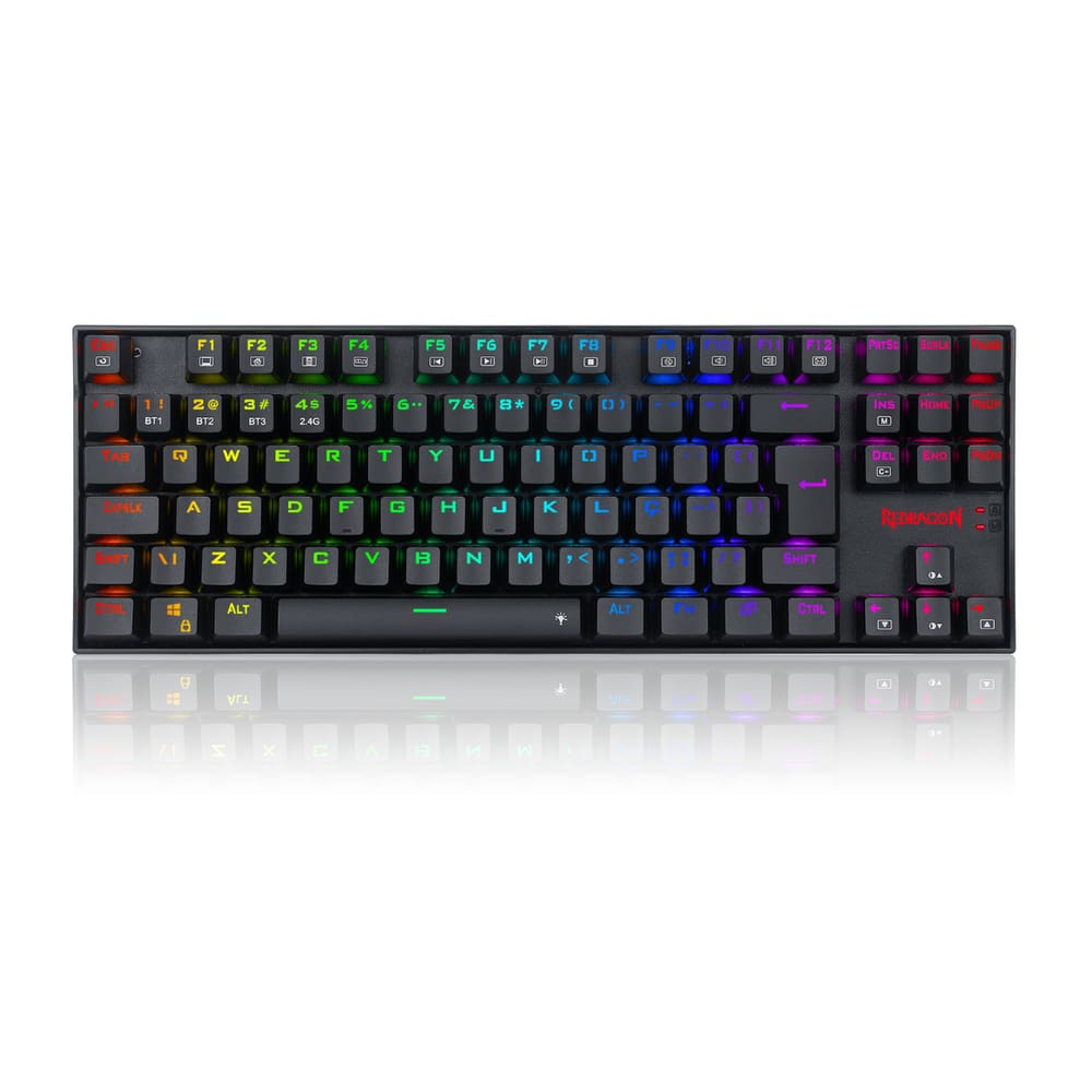 Teclado Mecânico Kumara Pro RGB Wireless Bluetooth Switch Azul Preto - K552RGB-BRS-B