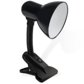 Abajur Luminária Mesa Garra Flexível Articulável Clamp Lamp