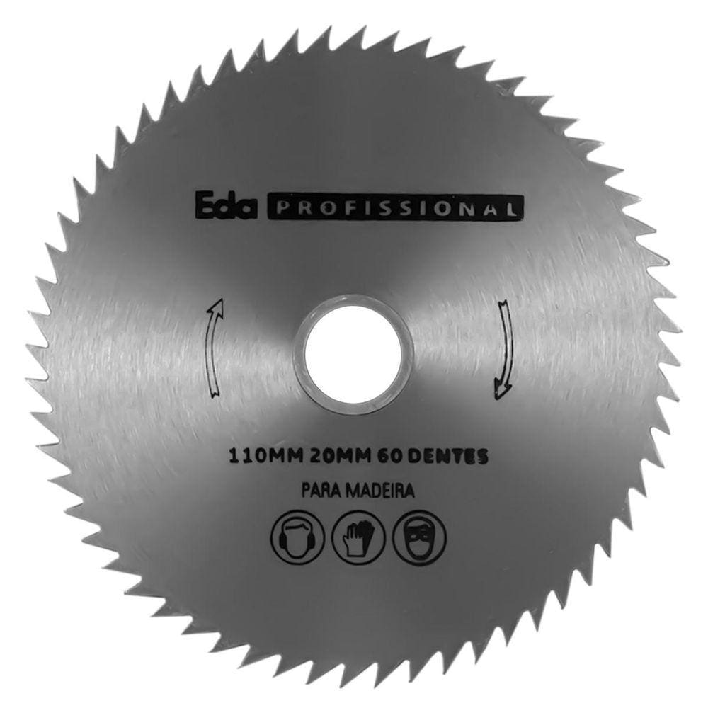 Lâmina Serra 110mm Madeira 60 Dentes Eda
