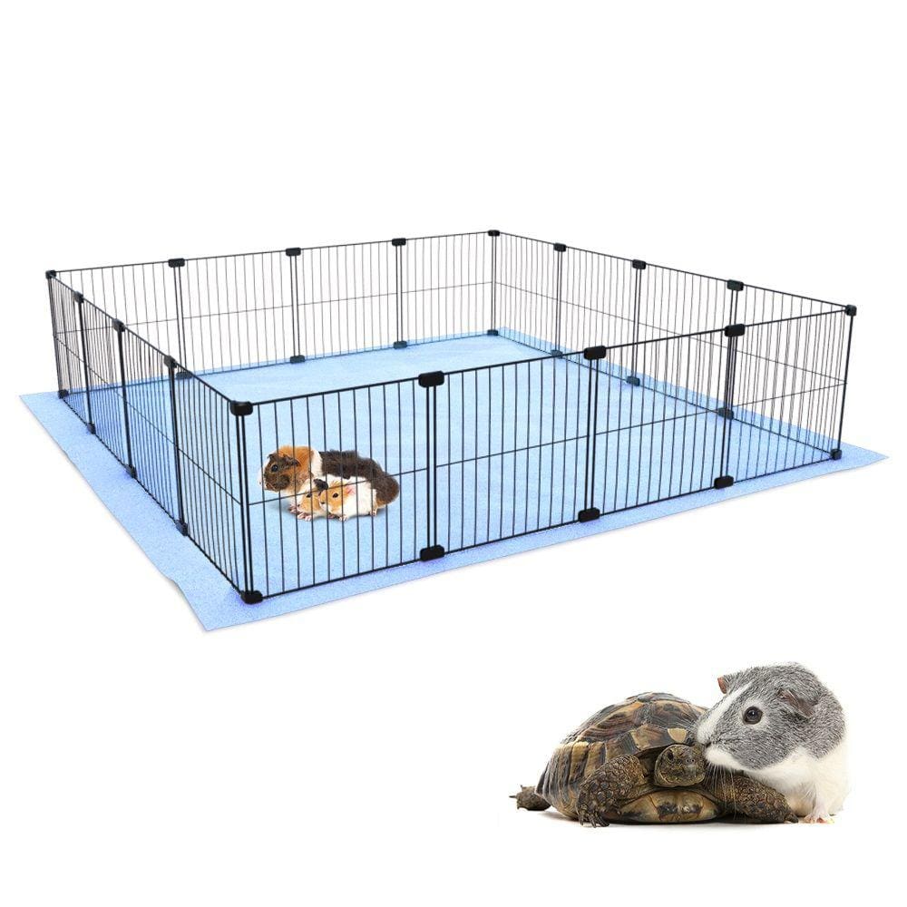 Cercado para Porquinho da Índia Hamster Twister 120x120 com Soft Malha Estreita 2,5x15cm Aramado Pet