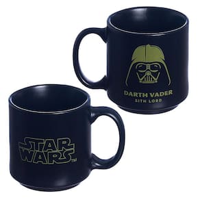 Mini Caneca Darth Vader Empilhável Porcelana Preta 100ML Oficial Star Wars