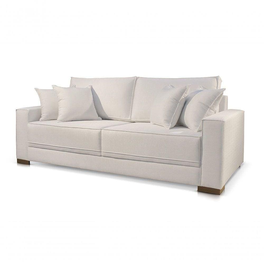 Sofá 3 Lugares Fixo Living Hotello Linho Offwhite 01t 2,8m