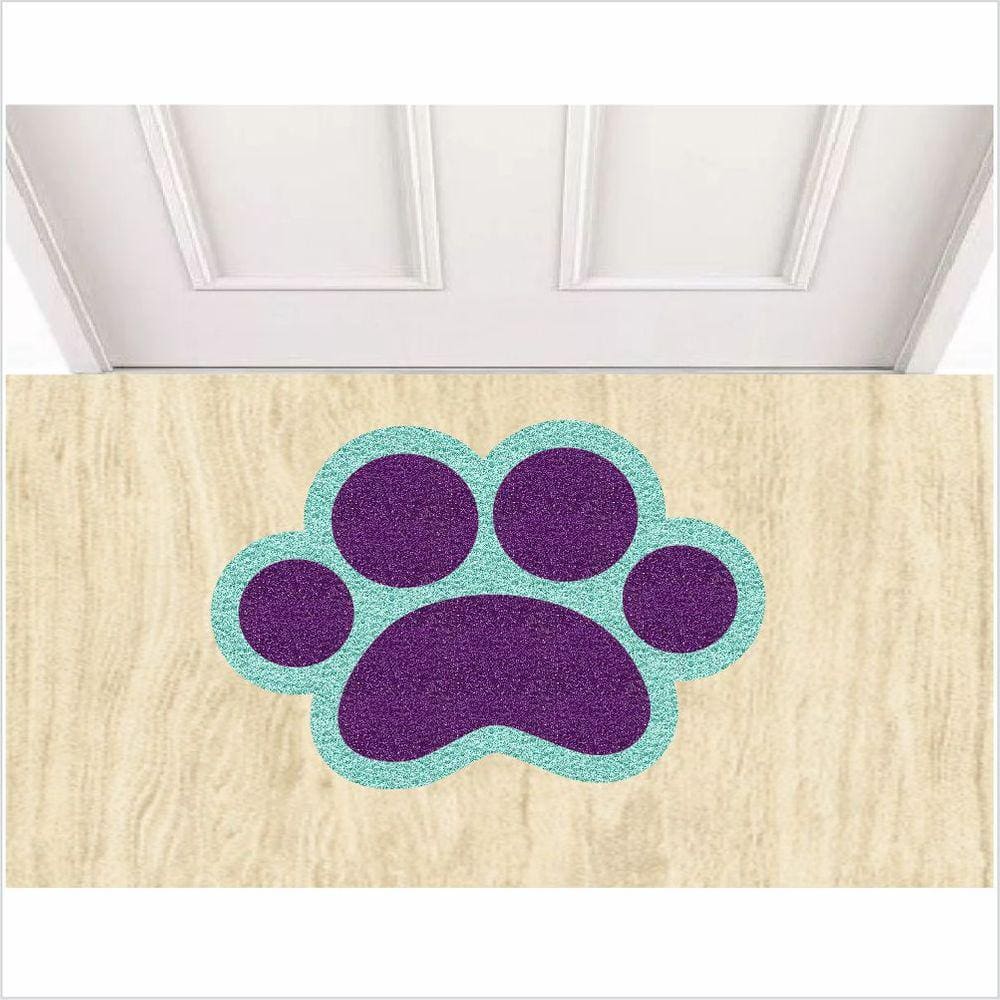 Tapete Pata Formato, Pata Cachorro, Medida Porta.