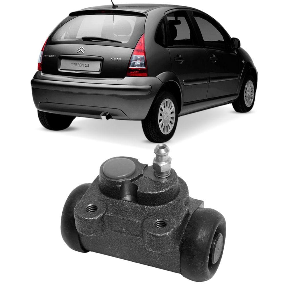 Cilindro Burrinho Roda Traseiro Passageiro Citroen C3