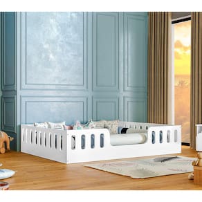 Cama Casal Premium Infantil Montessoriana Helo - Branco