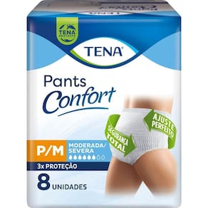 Roupa íntima Tena Pants Confort P/M 8 unidades