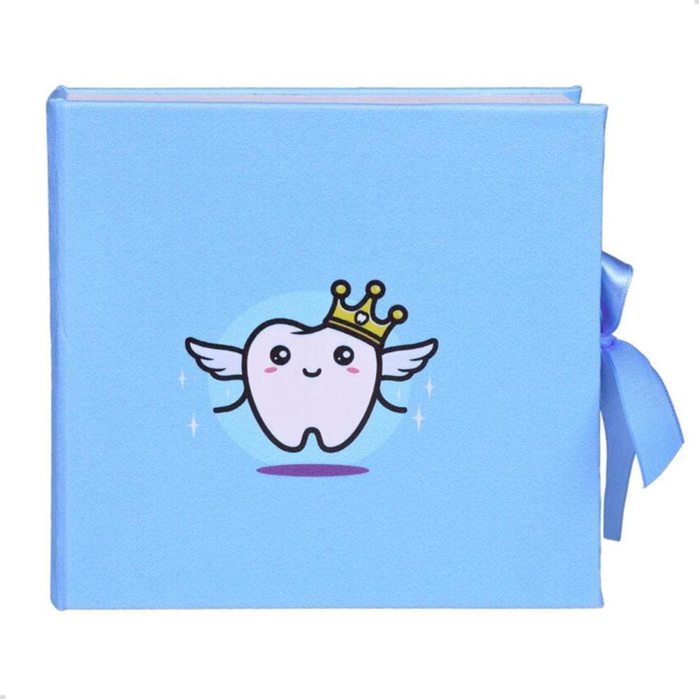 Álbum Dental Foto 10x15 Porta Dentes De Leite AZUL Dentinhos Menino Infantil