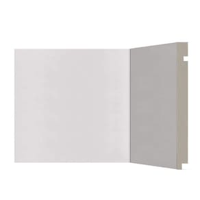 Rodapé de Poliestireno Liso Scandian 15mmx15cmx2,40m Metro Linear - caixa com 2,4 m - Branco