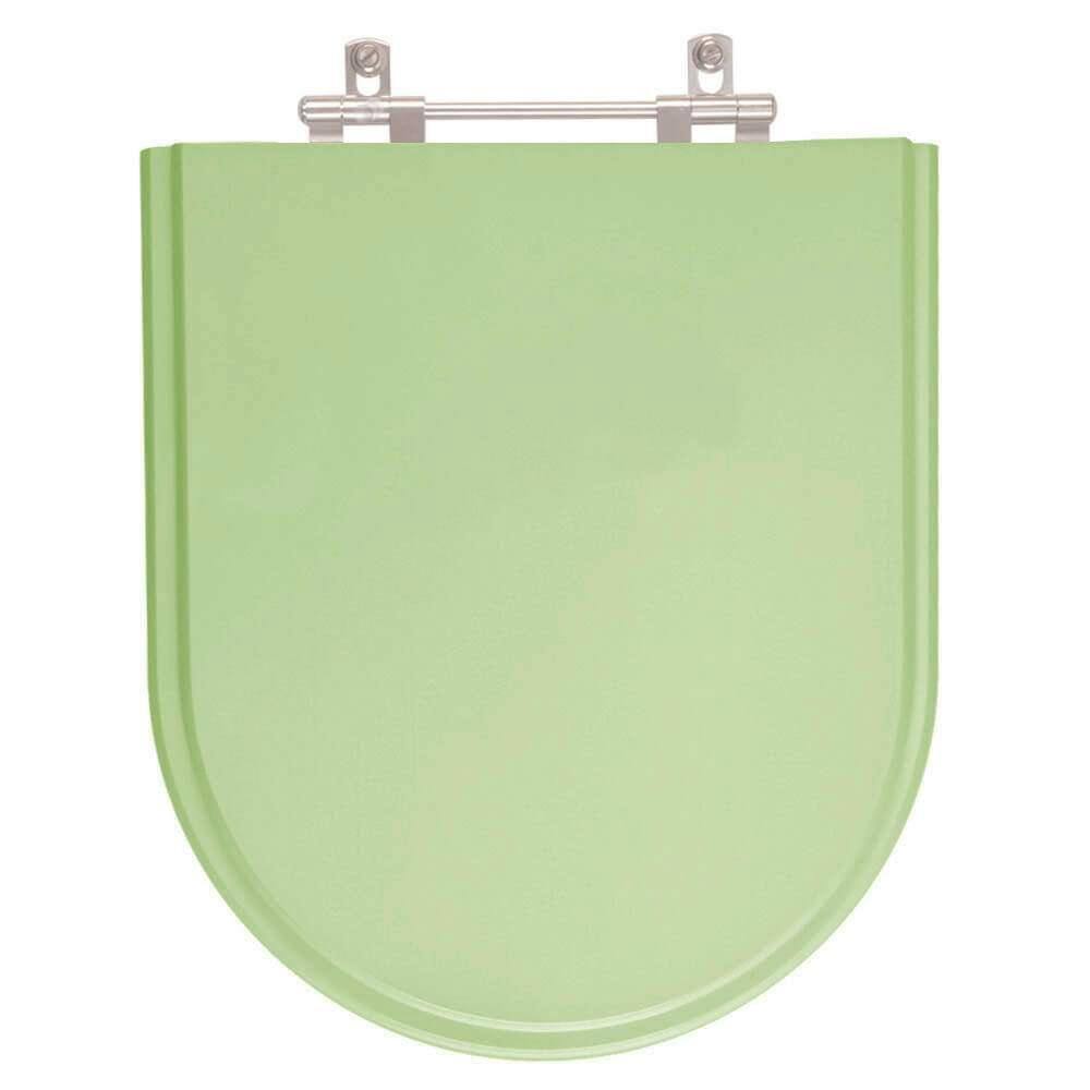 Assento Sanitário Poliéster Jasmim Verde Claro para vaso Fiori