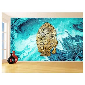 Papel De Parede 3D Animais Pop Art Onça Pintada 3,5M Pxa71