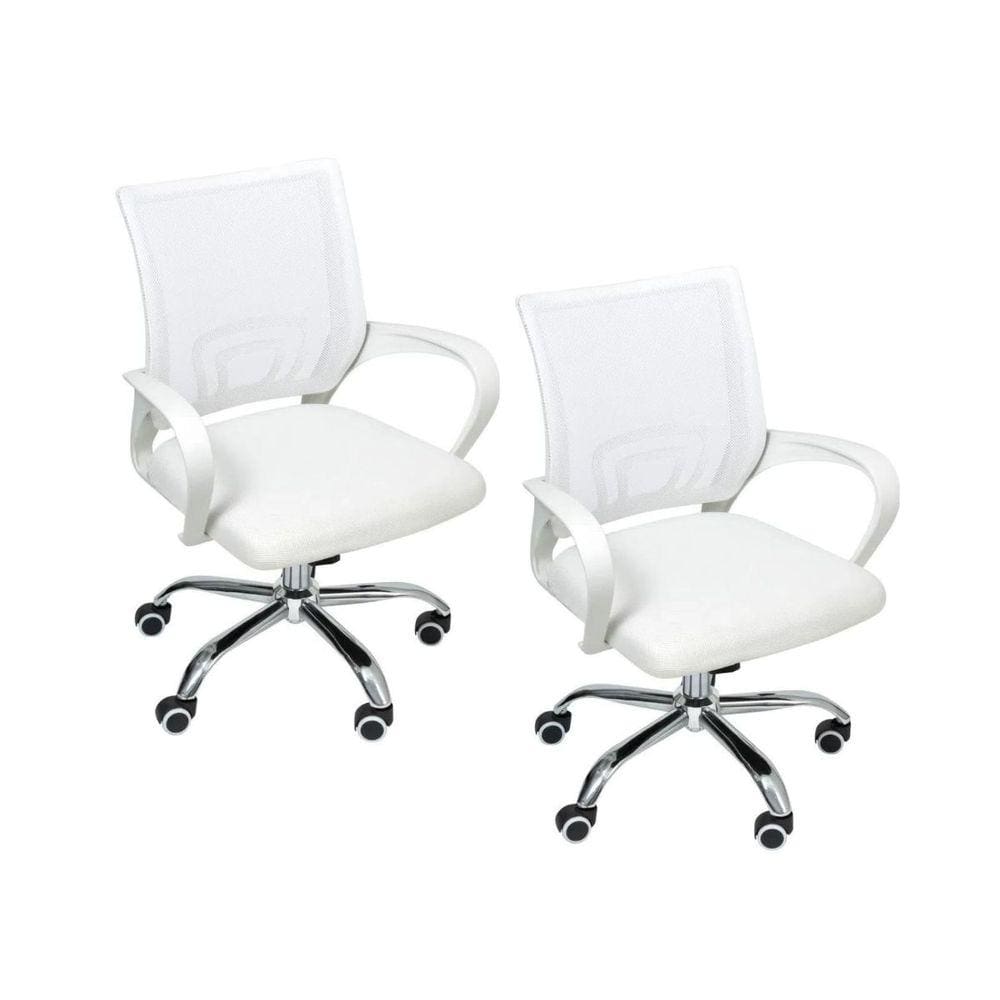 Kit 2 Cadeiras de Escritório Begonia Tela Mesh Ergonômico