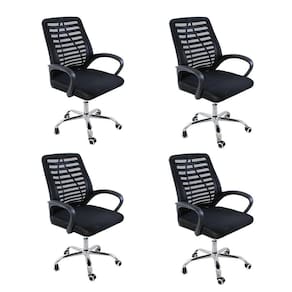 Kit 4 Cadeiras de Escritório Esteirinha Mesh Ergonômica
