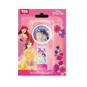 Kit 2 Peças Escolar 1 Apontador + 1 Borracha Princesas Tris