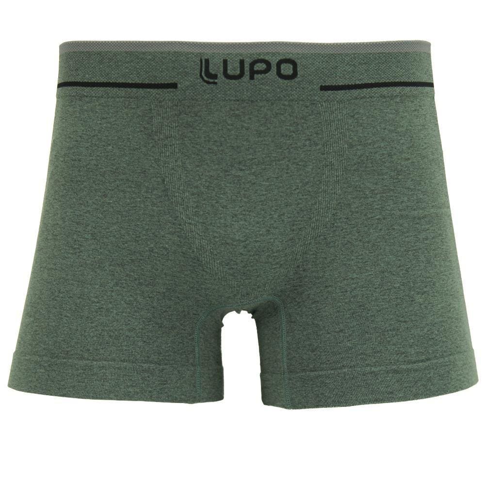 Cueca Boxer Lupo Sem Costura Fio Texturizado Verde
