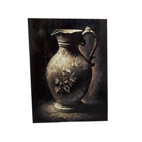 Quebra-cabeça Vaso Preto e Branco em MDF 300 Peças 39,5x28cm