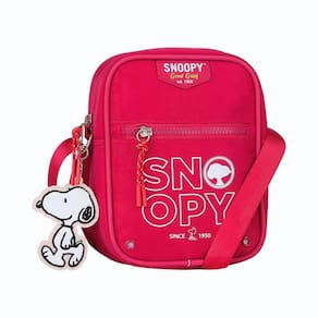 Bolsa Transversal Snoopy Colors Em Nylon Sp2850Pk Pink