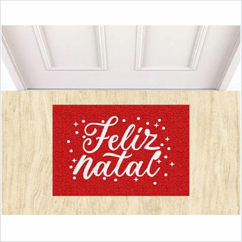 Tapete De Natal Medida Porta Feliz Natal.
