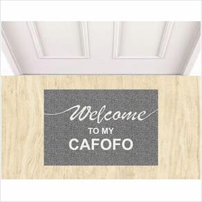 Tapete Welcome To My Cafofo, Tapetes Divertidos E Temáticos