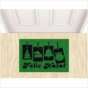 Tapete Feliz Natal Decoração De Natal Cor Verde.
