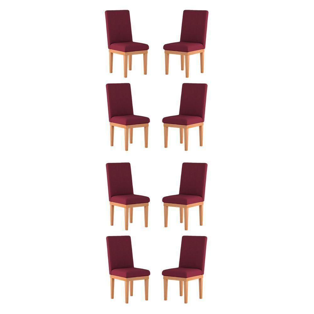 Kit Cadeiras De Jantar Estofadas Marsala