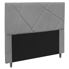 Cabeceira Cama Box Casal King Size Mali 195Cm Cinza