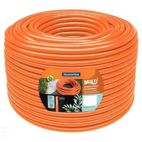 Mangueira Multi 3/4" Tramontina Laranja Em Pvc 3 Camadas 100 M Tramontina