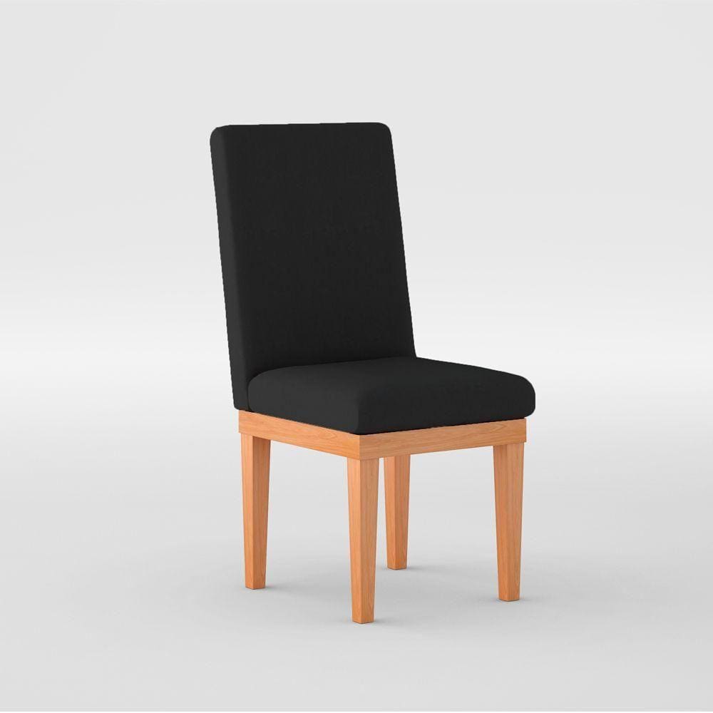 Cadeira Estofada Reforçada Preta