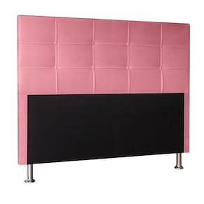 Cabeceira Roma 90 Cm Cama Box Solteiro Suede Rose