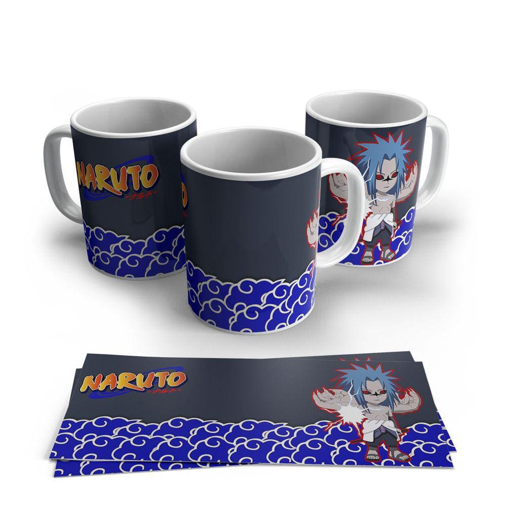 Caneca de Porcelana Naruto Sasuke Estagio 2 Personagens