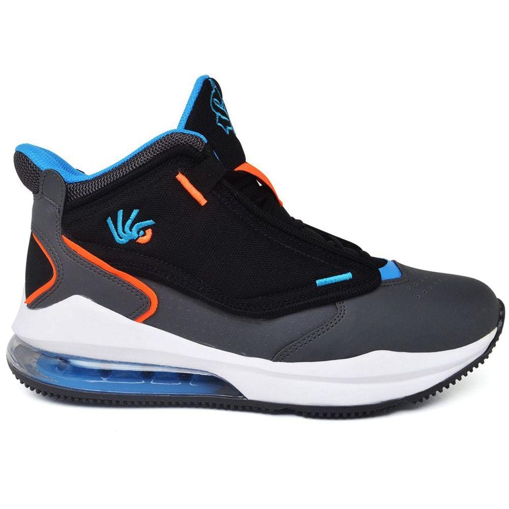 Tenis De Basquete Ankaa Preto Com Azul