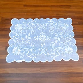 Lugar Americano Argivai Luxor Branco 35cm x 50cm 2 Peças