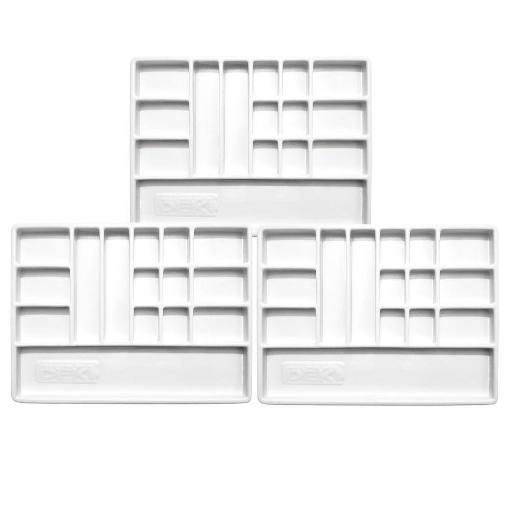 C/ 15 Divisões - Kit Com 3 Bandejas Organizadoras