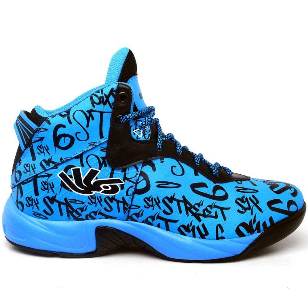 Tenis De Basquete Infinity Azul Com Preto