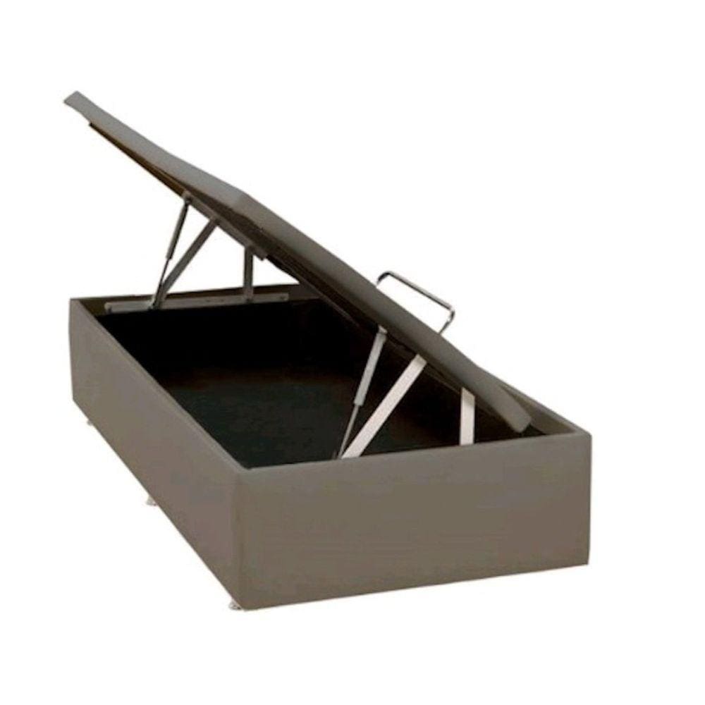 Base Baú Sintético Bege Solteiro 88x188x39 Ortobom Bege