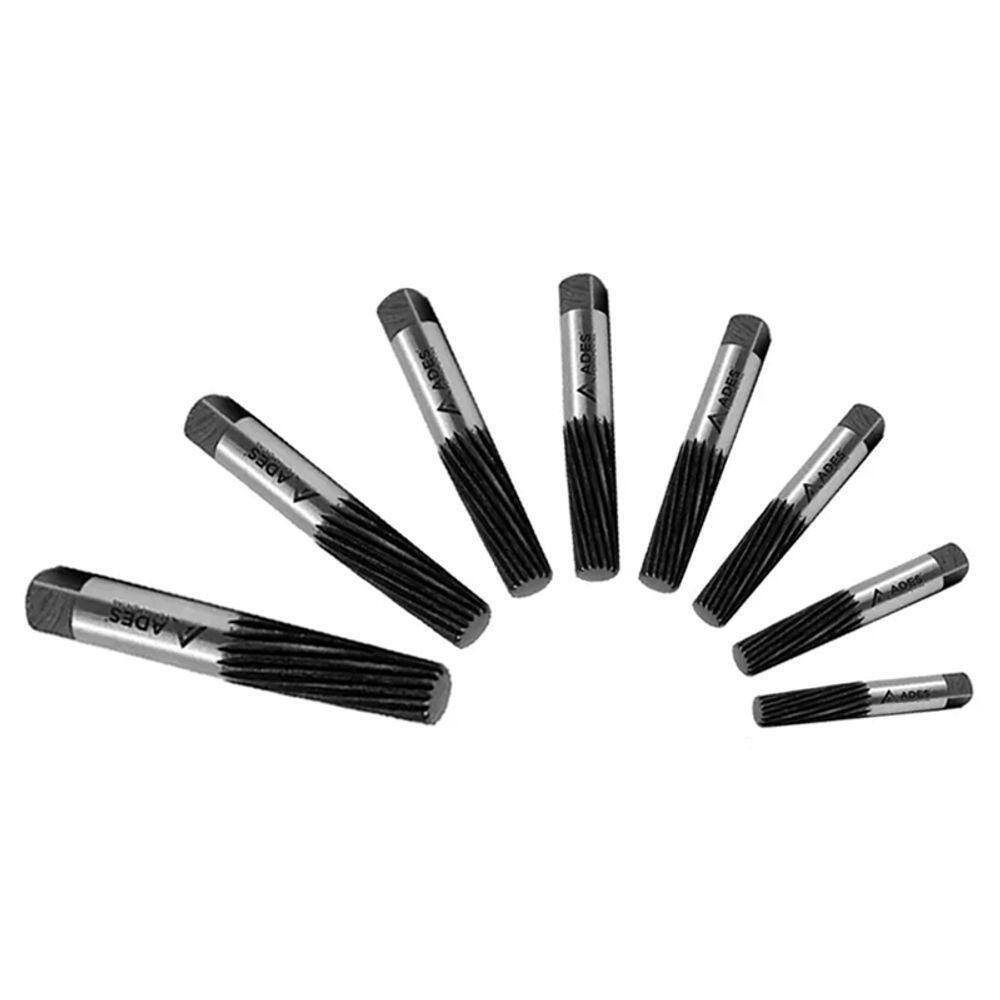 Saca Parafusos Ades - Medida 2,0 A 19,0mm - Jogo Com 8 Peças
