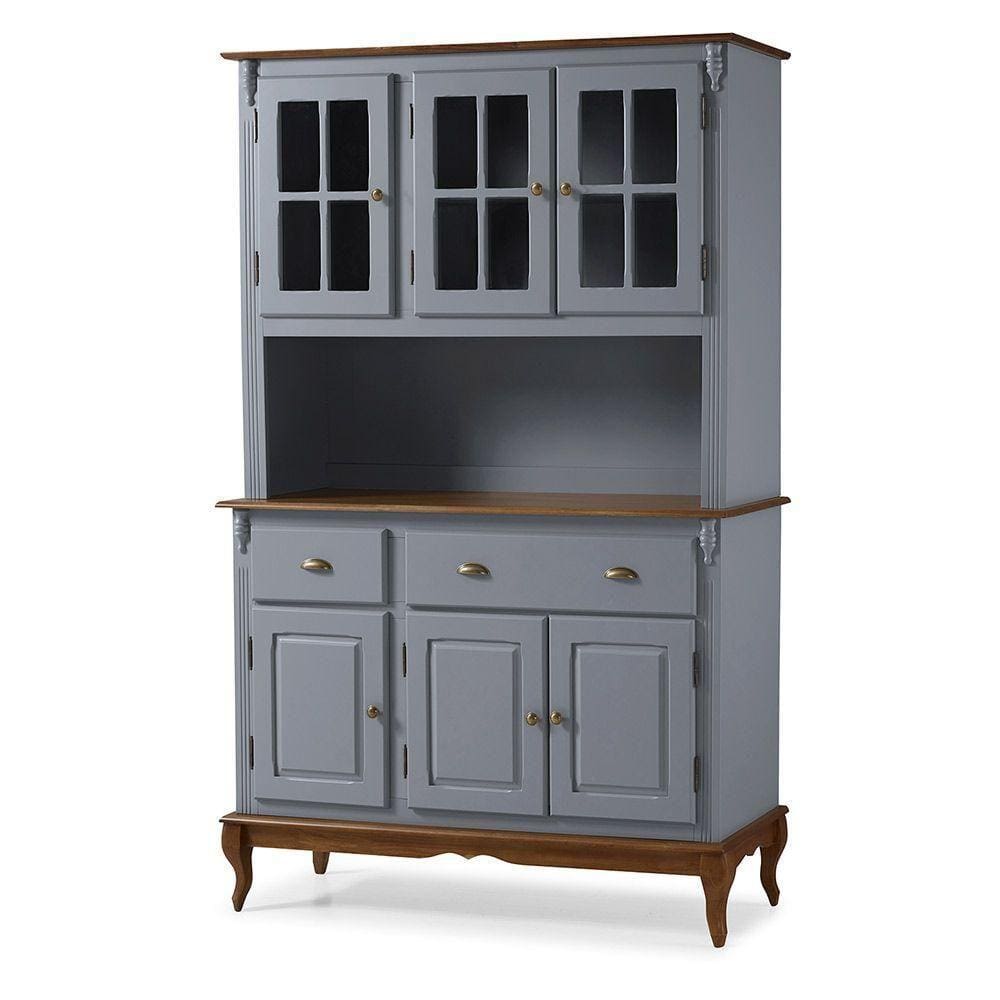 Arca Oratório 3 Portas, 2 Gavetas E 3 Portas Vidro Hannover - M560804 Garapa - Verniz