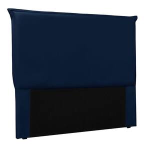 Cabeceira Solteiro 0,90m Barcelona Suede - Pallazio Cor Azul Marinho