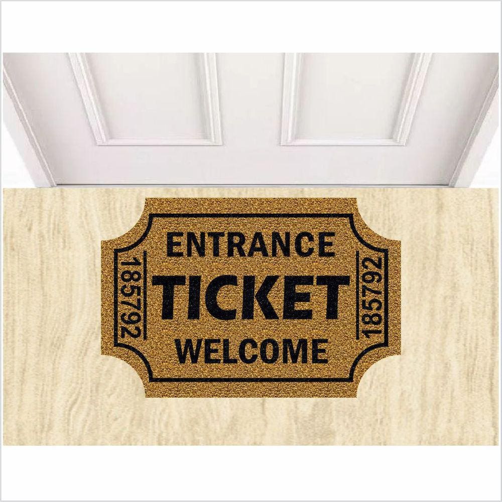 Tapete Ticket Formato Medida Porta Ouro