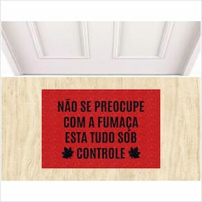 Tapete Não Se Preocupe Com A Fumaça Fundo Vermelho