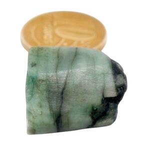 Canudo de Esmeralda Rolado Berilo Verde Natural 17mm 7,8g