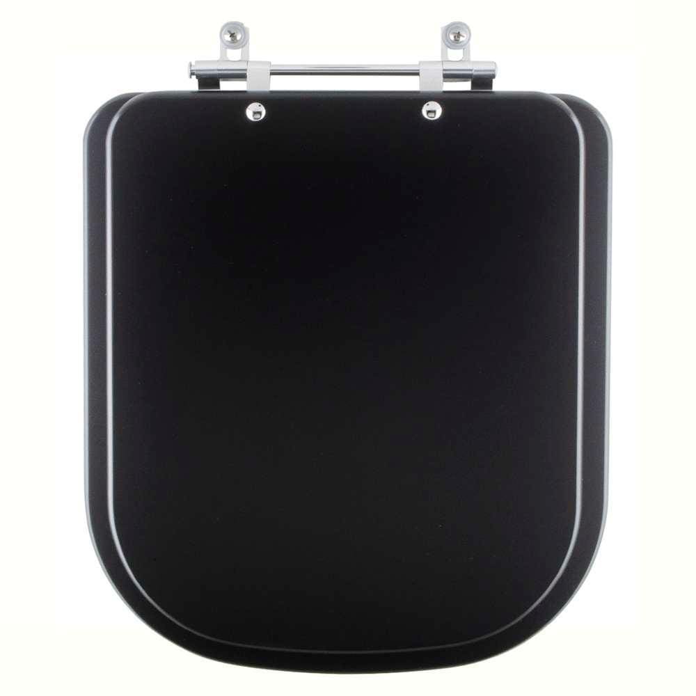 Assento Sanitário Axis Ébano Fosco (Preto Fosco) para vaso Deca