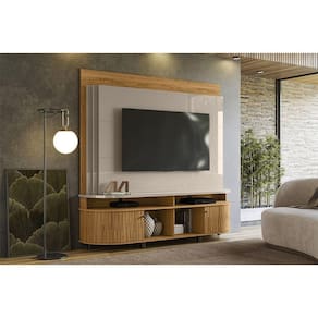Painel Daytona Ripado Para Tv Até 65 Polegadas - Fend/Naturale - Madetec