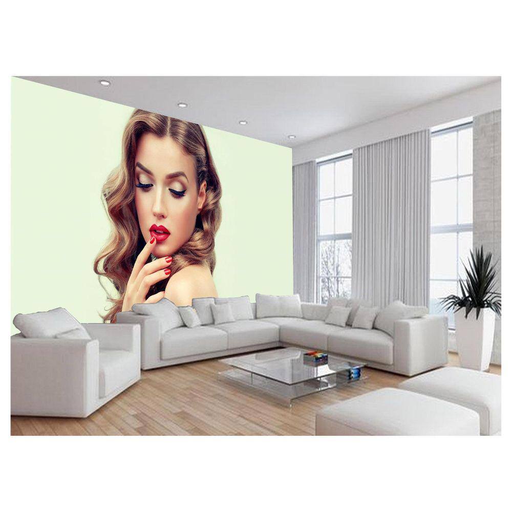 Papel De Parede Salão De Beleza Maquiagem Make 3,5M Slb80