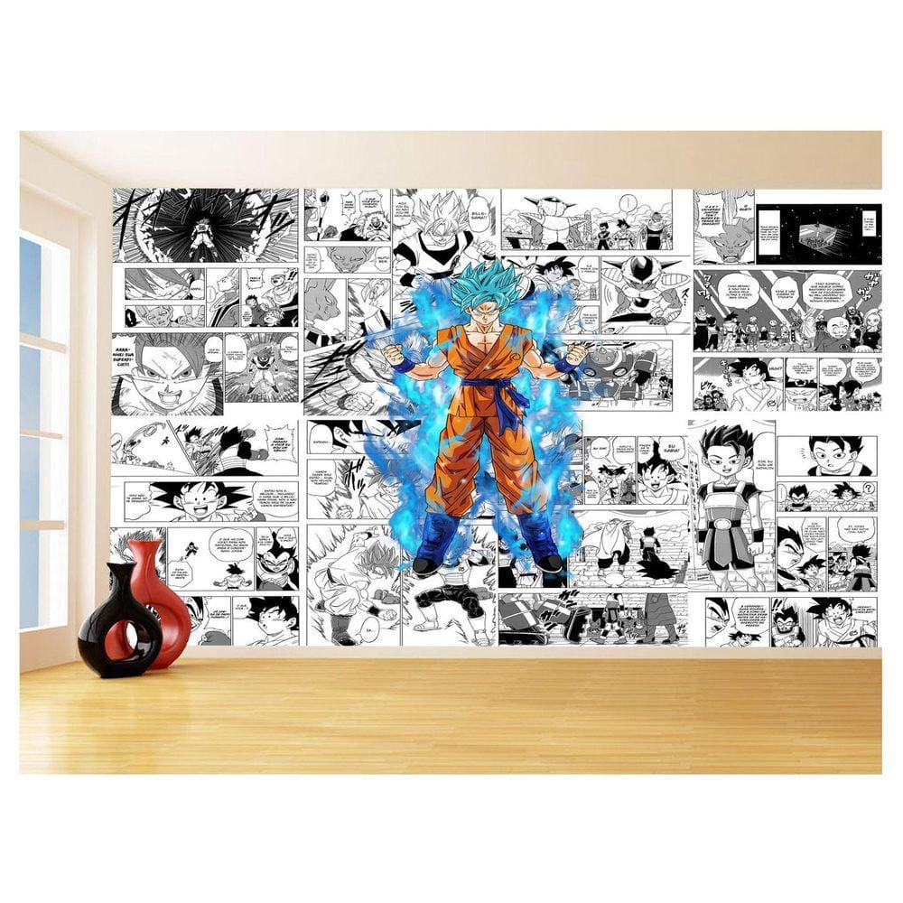 Papel De Parede Dragon Ball Goku Página Manga 3,5M Dbz666