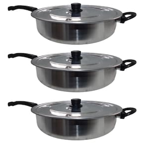 Frigideira Hotel Antiaderente Polida Grande 30cm - 3 Un