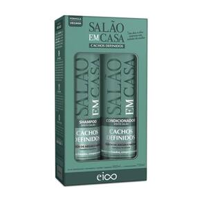 Kit Eico Shampoo 800ml e Condicionador 750ml Cachos Definidos