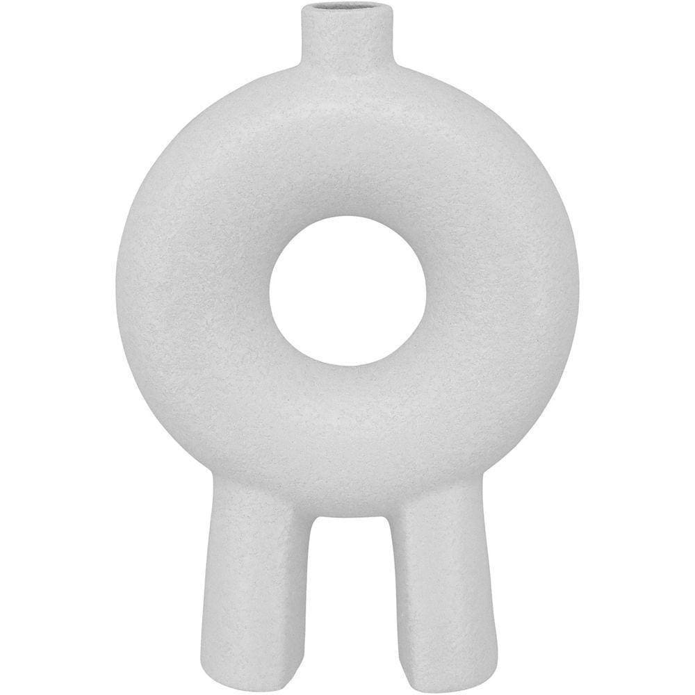 Vaso 22x15x5cm Cerâmica Branco